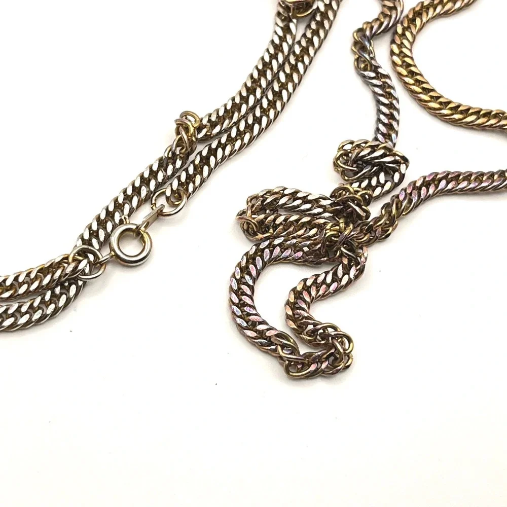 Vintage Gitano Gold Tone Heart Pocket Watch Necklace and Earrings Jewelry Set‎